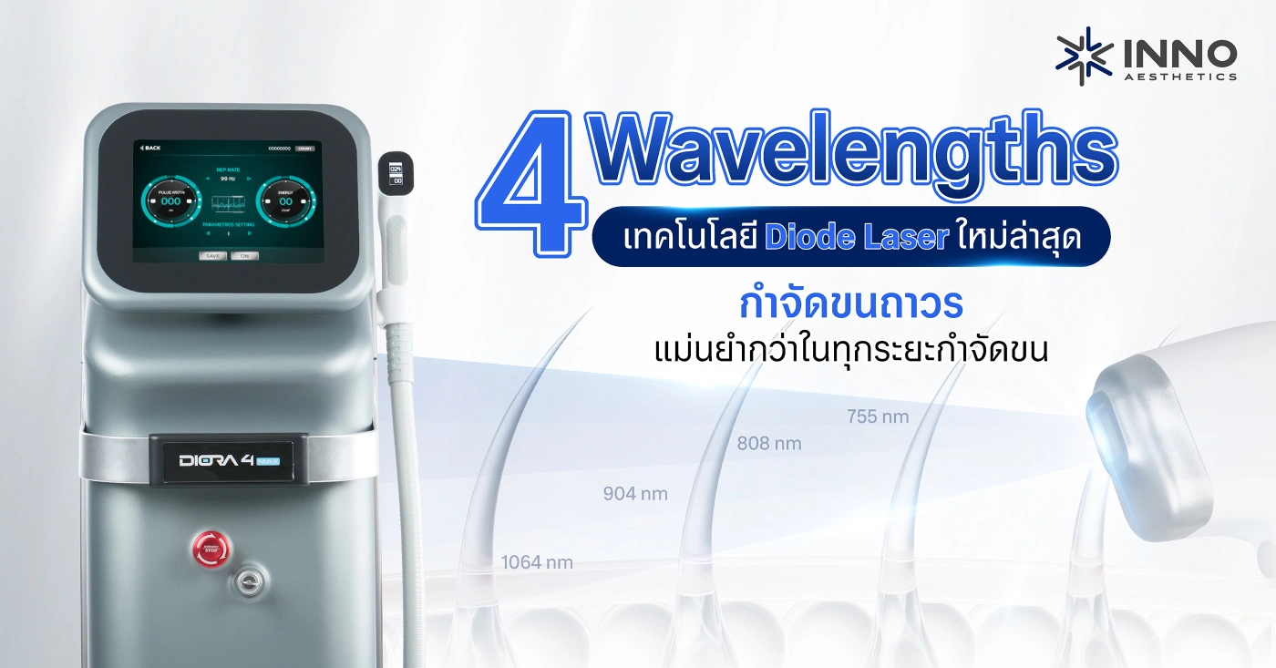 4 Wavelengths ! เทคโนโลยี Diode Laser