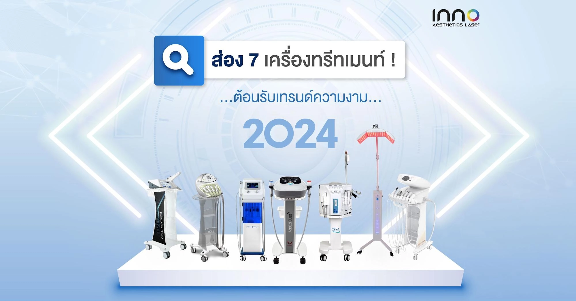 ส่อง 7 เครื่องทรีทเมนท์ ! ต้อนรับเทรนด์ความงาม ปี 2024