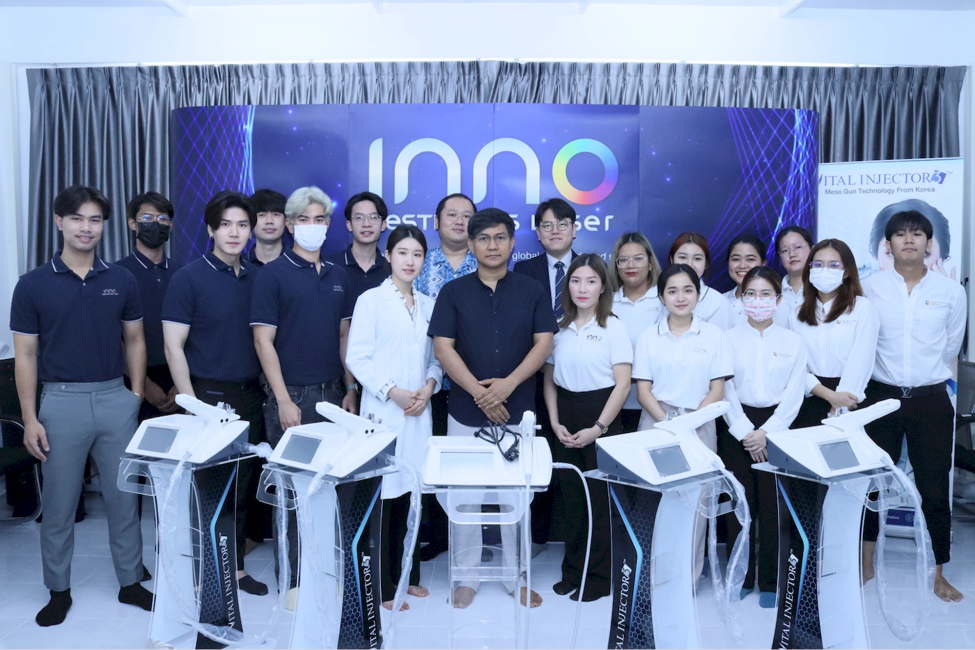 Eunsung ผู้ผลิต Vital Injector3 บินตรงจากเกาหลี เยี่ยมชมบริษัท InnoAesthetics ที่ไทย