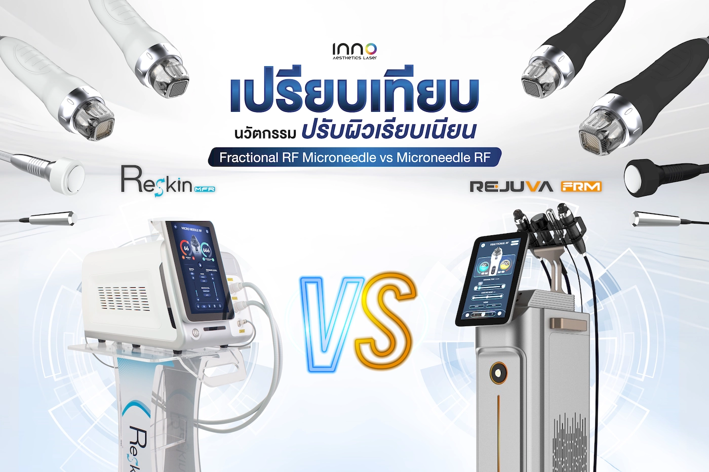 เปรียบเทียบ นวัตกรรมปรับผิวเรียบเนียน Fractional RF Microneedle vs Microneedle RF