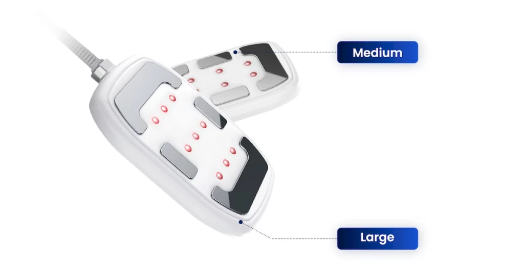 Pads of different sizes noble shape